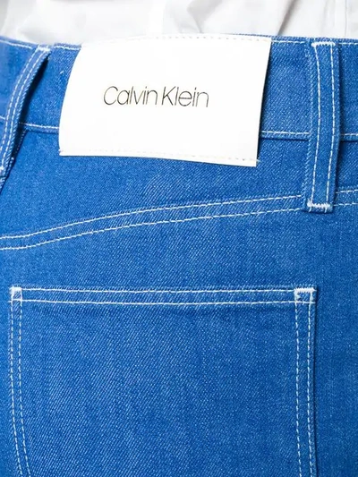 CALVIN KLEIN 喇叭牛仔裤 - 蓝色