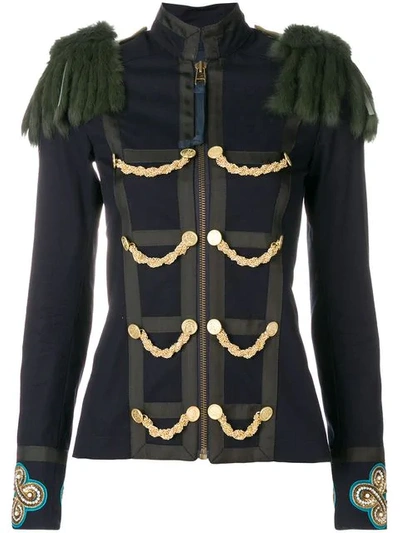 Shop Mr & Mrs Italy Military Inspired Fitted Jacket In 5001