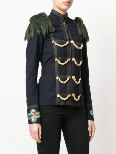 Shop Mr & Mrs Italy Military Inspired Fitted Jacket In 5001