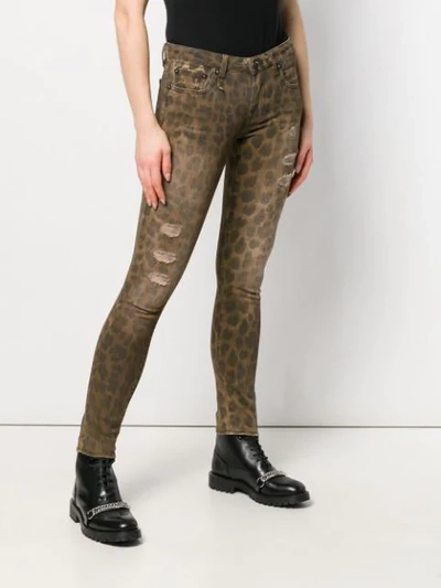 Shop R13 Kate Skinny Jeans In Brown