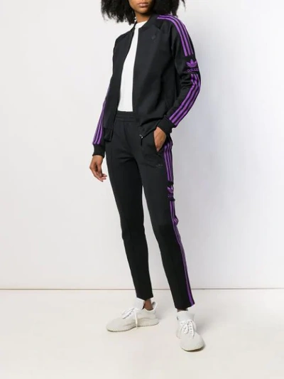 Shop Adidas Originals Silk Track Pants In Black