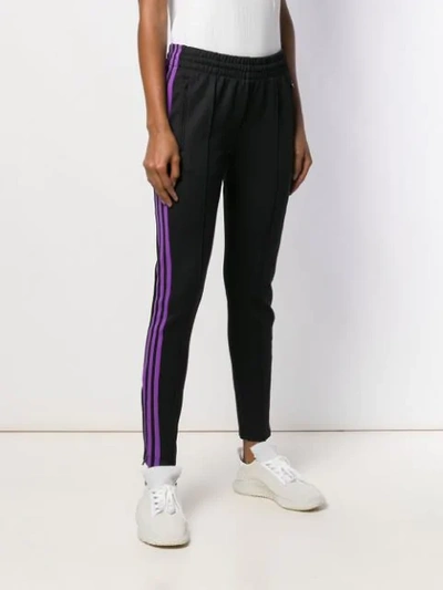 Shop Adidas Originals Silk Track Pants In Black