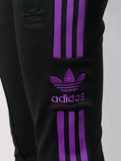 Shop Adidas Originals Silk Track Pants In Black