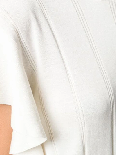 Shop Kenzo Ribbed Knit Top In White