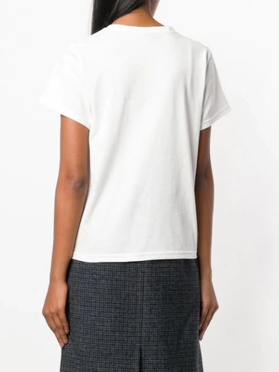 Shop Marc Jacobs Logo Shoe Print T-shirt In White