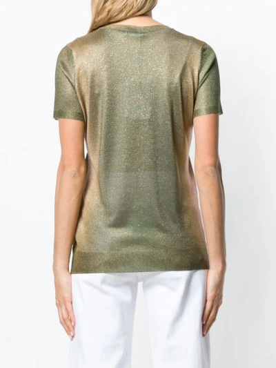 Shop Etro Lurex Effect T In Green