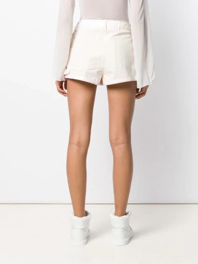 Shop Courrèges Contrast Trimmed Shorts - Neutrals