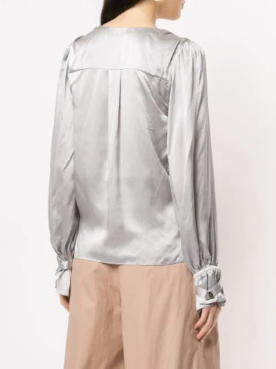 Shop Aje 'eden' Bluse - Silber In Silver