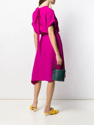 Shop N°21 Asymmetric Hem Dress In Pink