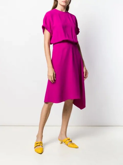 Nº21 ASYMMETRIC HEM DRESS - 粉色