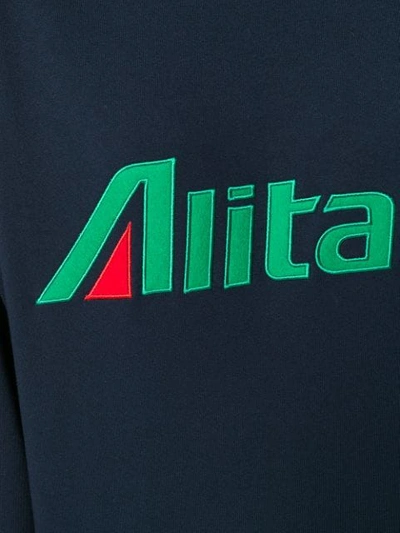 Alitalia贴花全棉套头衫