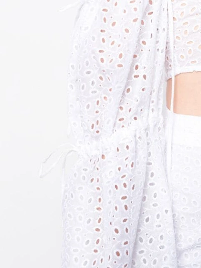 Shop Daizy Shely Broderie Anglaise Blouse In White