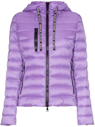 Shop Moncler Seoul Down Padded Jacket In Purple
