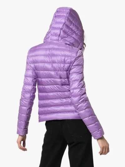 Shop Moncler Seoul Down Padded Jacket In Purple