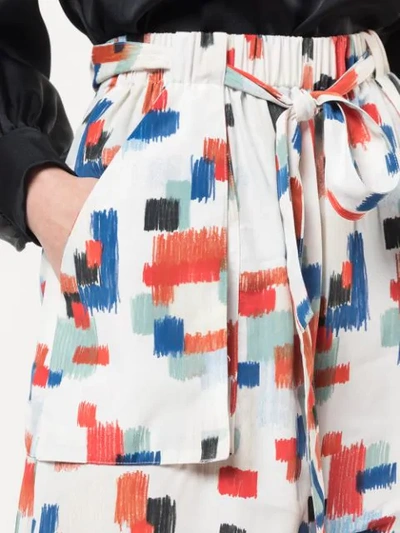 Shop Rosetta Getty Geometric Print Harem Pants In Multicolour