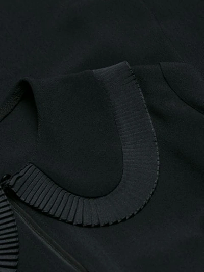 Shop Stella Mccartney Pleated Collar Dress In Black
