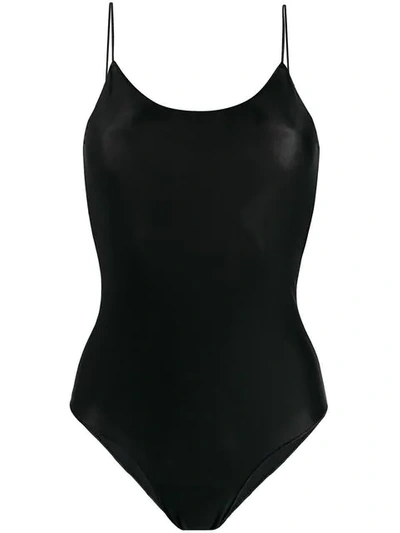 Shop Oseree Back Crisscross Swimsuit - Black