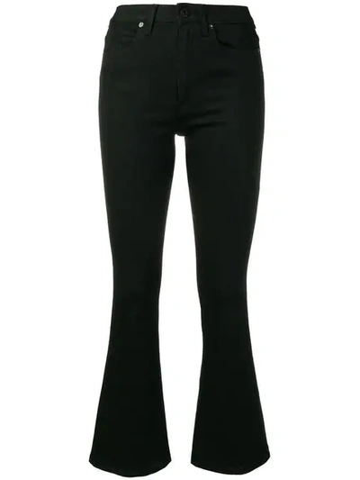 Shop Dondup Amanda Bootcut Jeans In Black