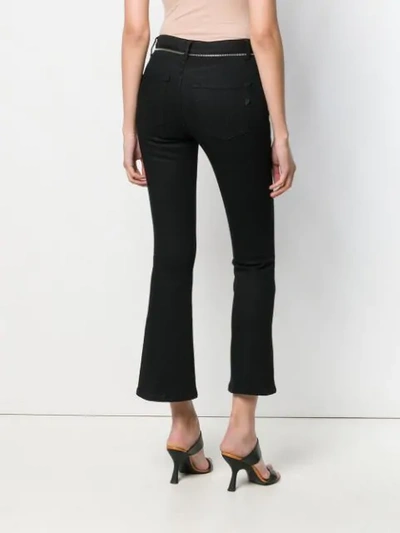 Shop Dondup Amanda Bootcut Jeans In Black