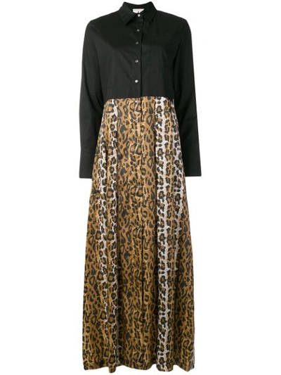 Shop Daniela Pancheri Long Shirt Dress - Black
