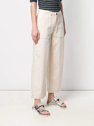 Shop Bellerose Straight-leg Trousers In Neutrals