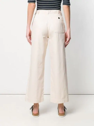 Shop Bellerose Straight-leg Trousers In Neutrals