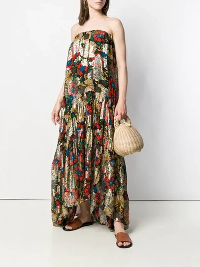 ANJUNA PRINTED AURORA MAXI DRESS - 金色