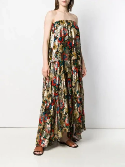 Shop Anjuna Printed Aurora Maxi Dress - Gold