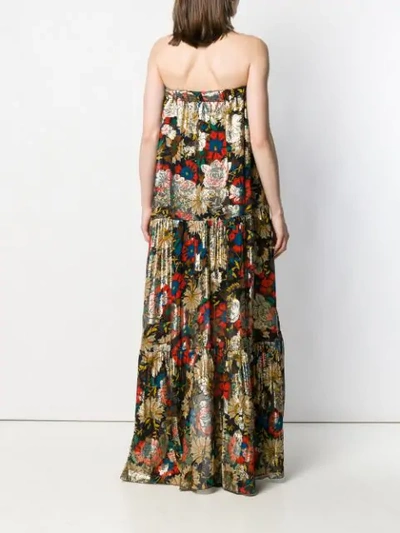 Shop Anjuna Printed Aurora Maxi Dress - Gold