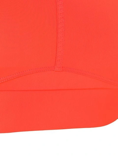 Shop Adidas By Stella Mccartney Cropped Compression Top In Orange
