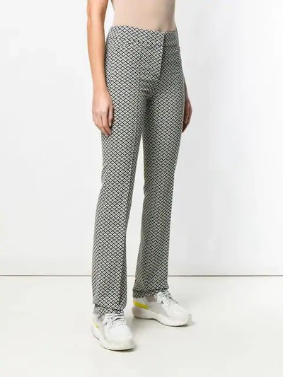 Shop Dorothee Schumacher Micro-printed Trousers In Black