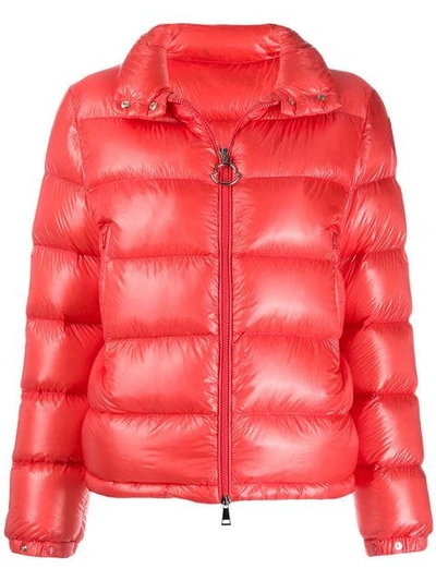 Shop Moncler Puffer Jacket In 412 Red
