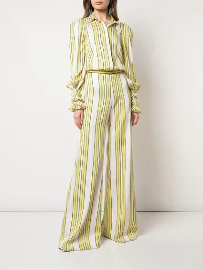 Shop Alexis Catina Striped Shirt In Yellow