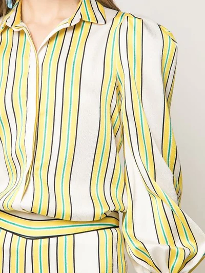 ALEXIS CATINA条纹衬衫 - 黄色