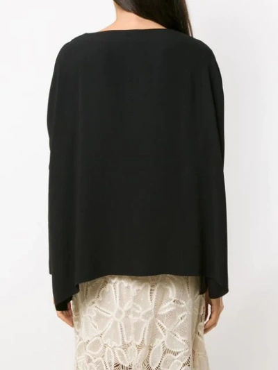 Shop Martha Medeiros Kimora Lace Blouse In Black
