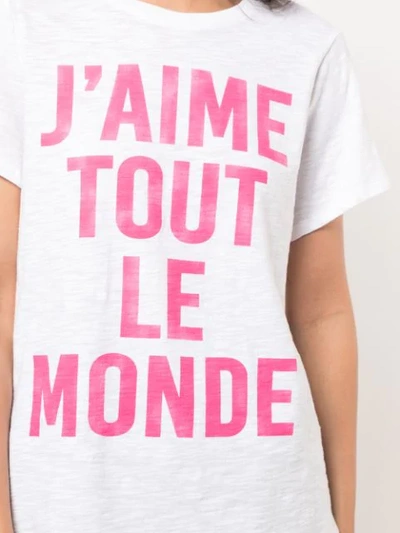 Shop Cinq À Sept J'aime Tout Le Monde T-shirt In White