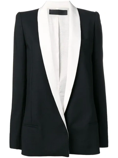 Shop Haider Ackermann Blazer With Contrasting Collar In Black