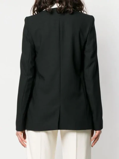 Shop Haider Ackermann Blazer With Contrasting Collar In Black