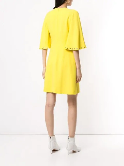 Shop Andrew Gn Minikleid Mit Ösen - Gelb In Yellow