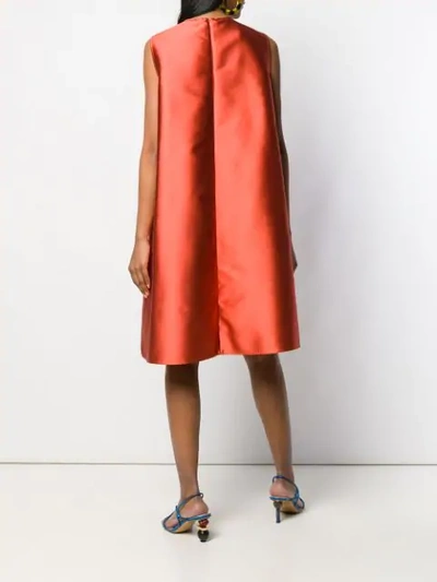 Shop Gianluca Capannolo Sleeveless A-line Dress In Orange