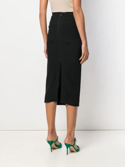 Shop N°21 High-rise Pencil Skirt In Black