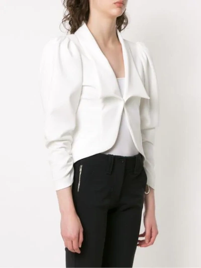 Shop Gloria Coelho 'crown' Blazer In White