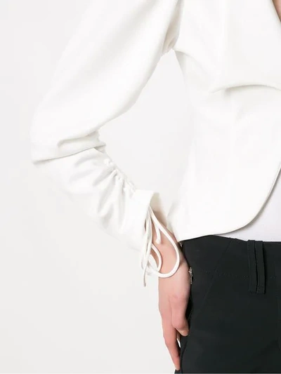 Shop Gloria Coelho 'crown' Blazer In White