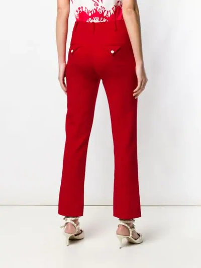 VALENTINO 喇叭西裤 - 红色