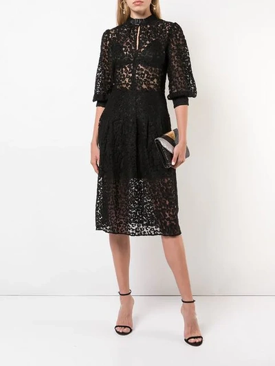 Shop Fleur Du Mal Kleid Mit Leopardenmuster In Black