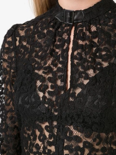 FLEUR DU MAL LEOPARD LACE DRESS - 黑色