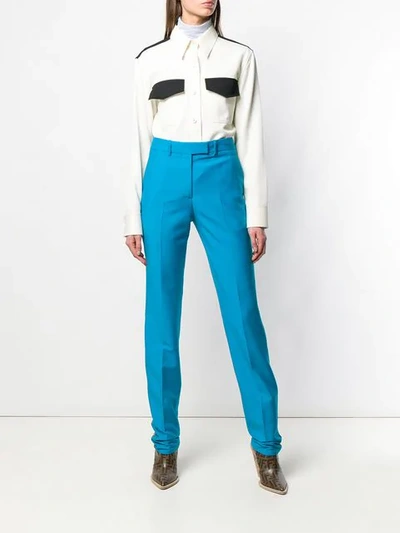 Shop Calvin Klein 205w39nyc Loose Tailored Trousers In Blue