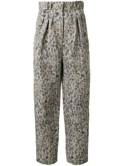 Shop Iro Leo Trousers - Grey