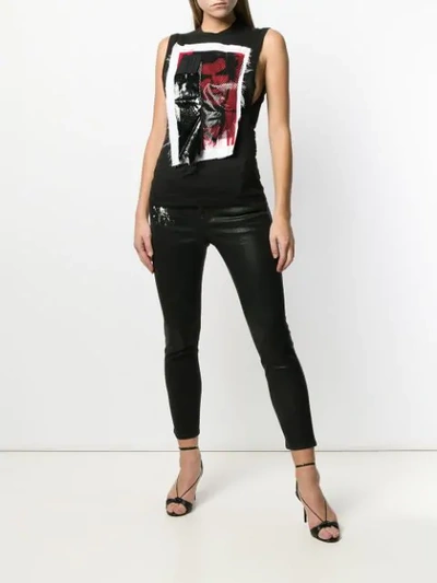 Shop Dsquared2 Punk Appliqué Vest In Black