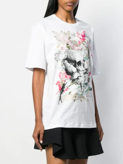 Shop Alexander Mcqueen Graphic Print T-shirt In White